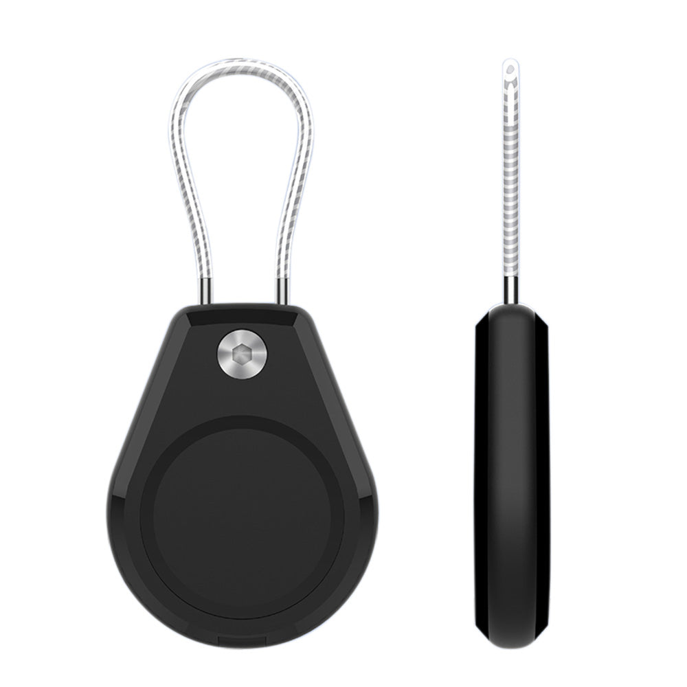 Lock Tracker Case with Steel Cable Hard Shell Protector for AirTag Keychain Luggage
