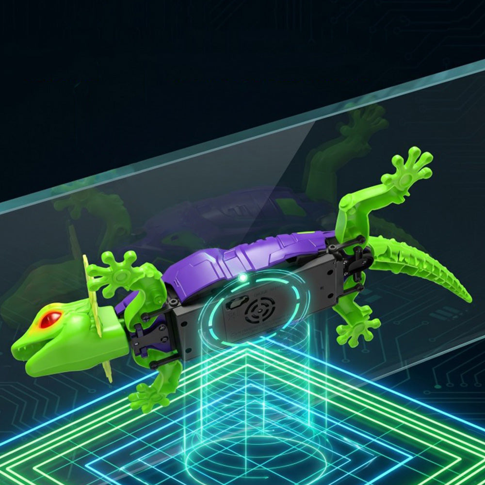 Remote Control Wall Crawler Gecko with 9 Light Modes Simulated Climbing Lizard for Gift