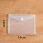 20Pcs Clear Horizontal Snap File Bags in C6 A5 A4 Sizes for Office