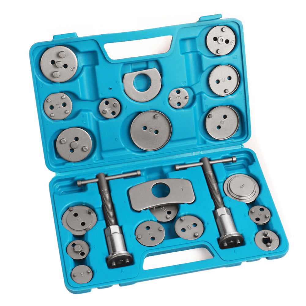 22-Piece Auto Car Universal Disc Piston Caliper Brake Rewind Wind Back Tool Kit Set