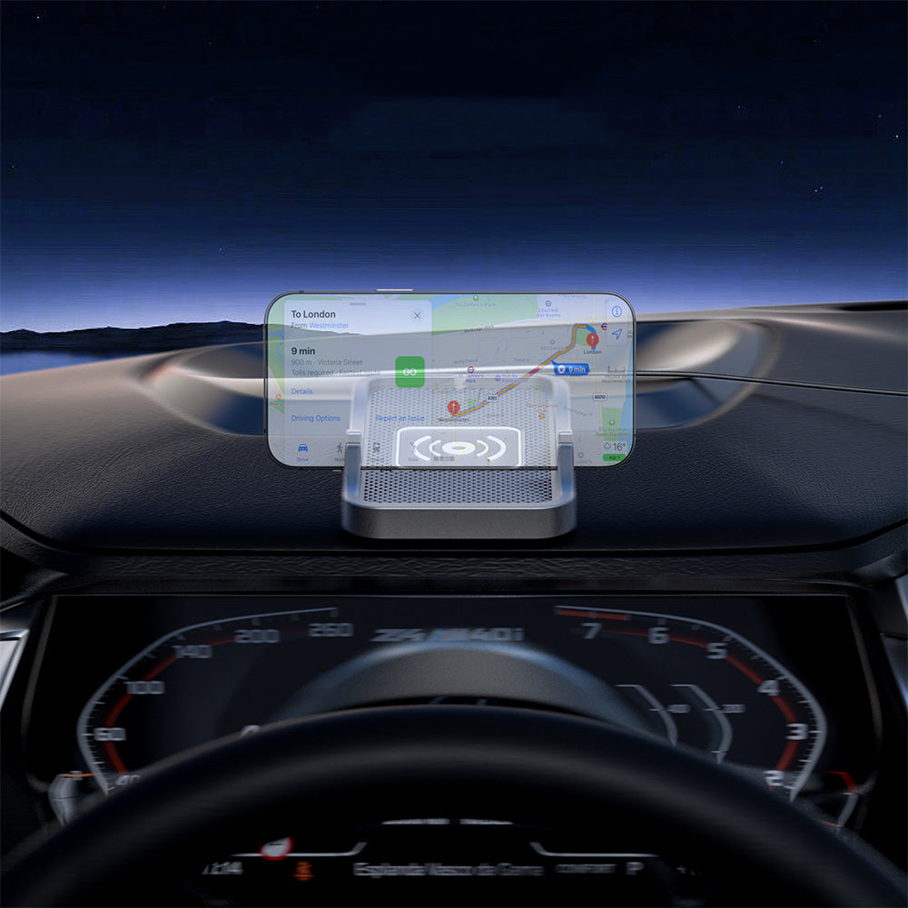 2 in 1 15W Wireless Auto Charging Pad and Non Slip Phone Holder