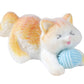 6Pcs Cute Flocked Cat Figurines Cat Playing Yarn Balls Garden Decor Set