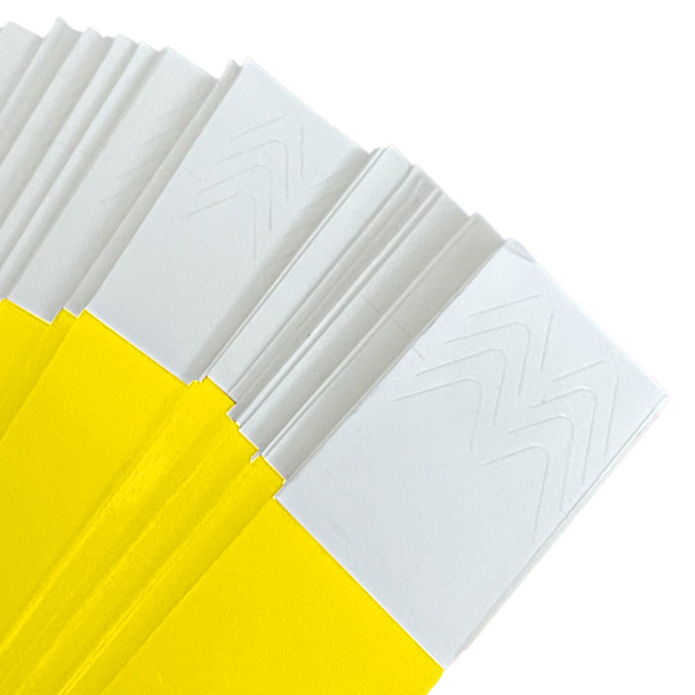 600Pcs Water-Resistant Neon Colored Adhesive Paper Wristbands