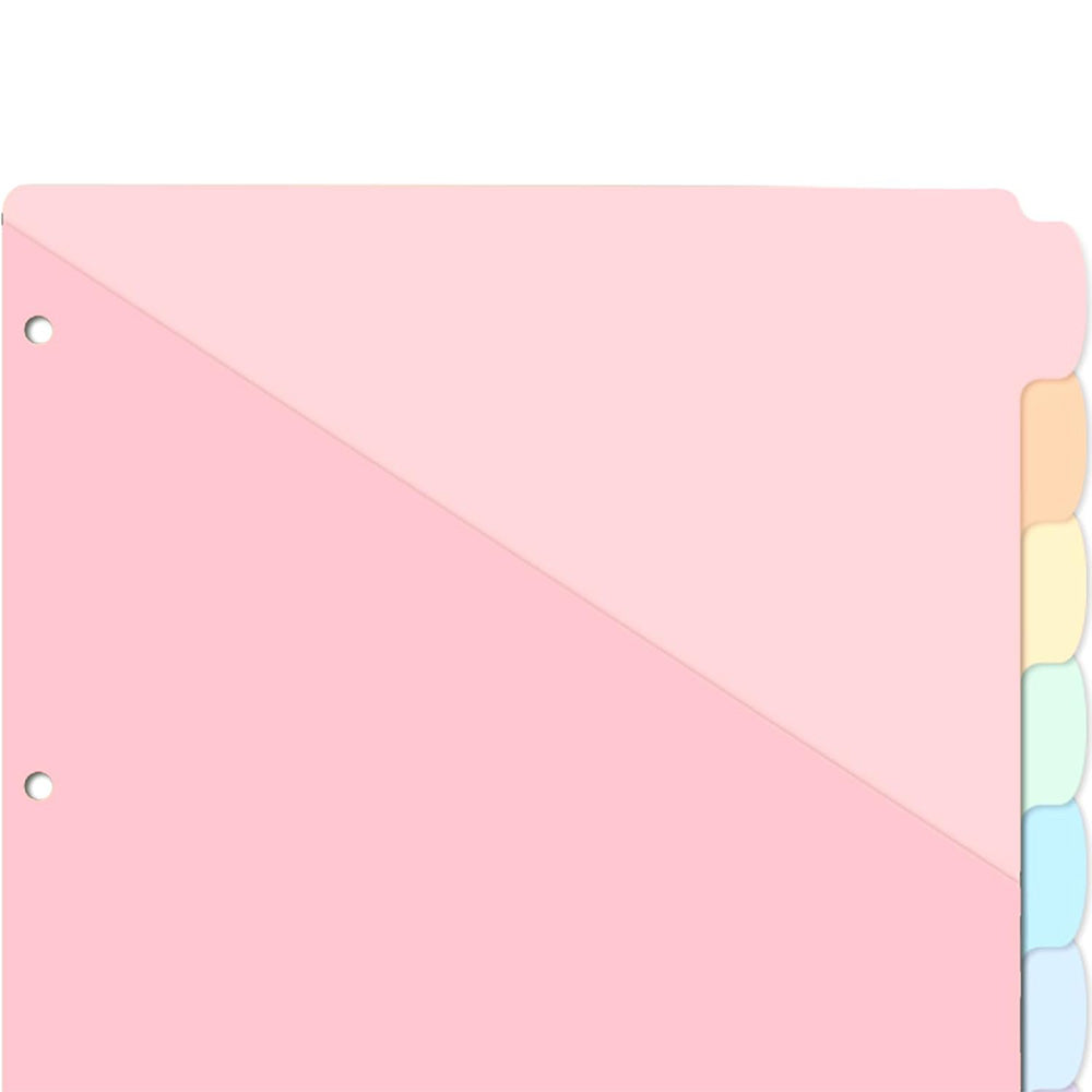16 PCS Plastic Binder Dividers with Tabs A4 Subject Dividers for Student Teacher