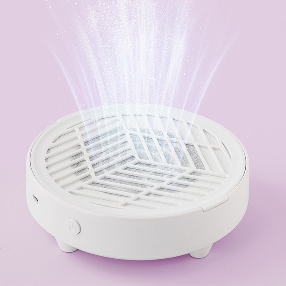 Mini Nail Dust Collector Lightweight Electric Manicure Vacuum for Home DIY and Salon Use