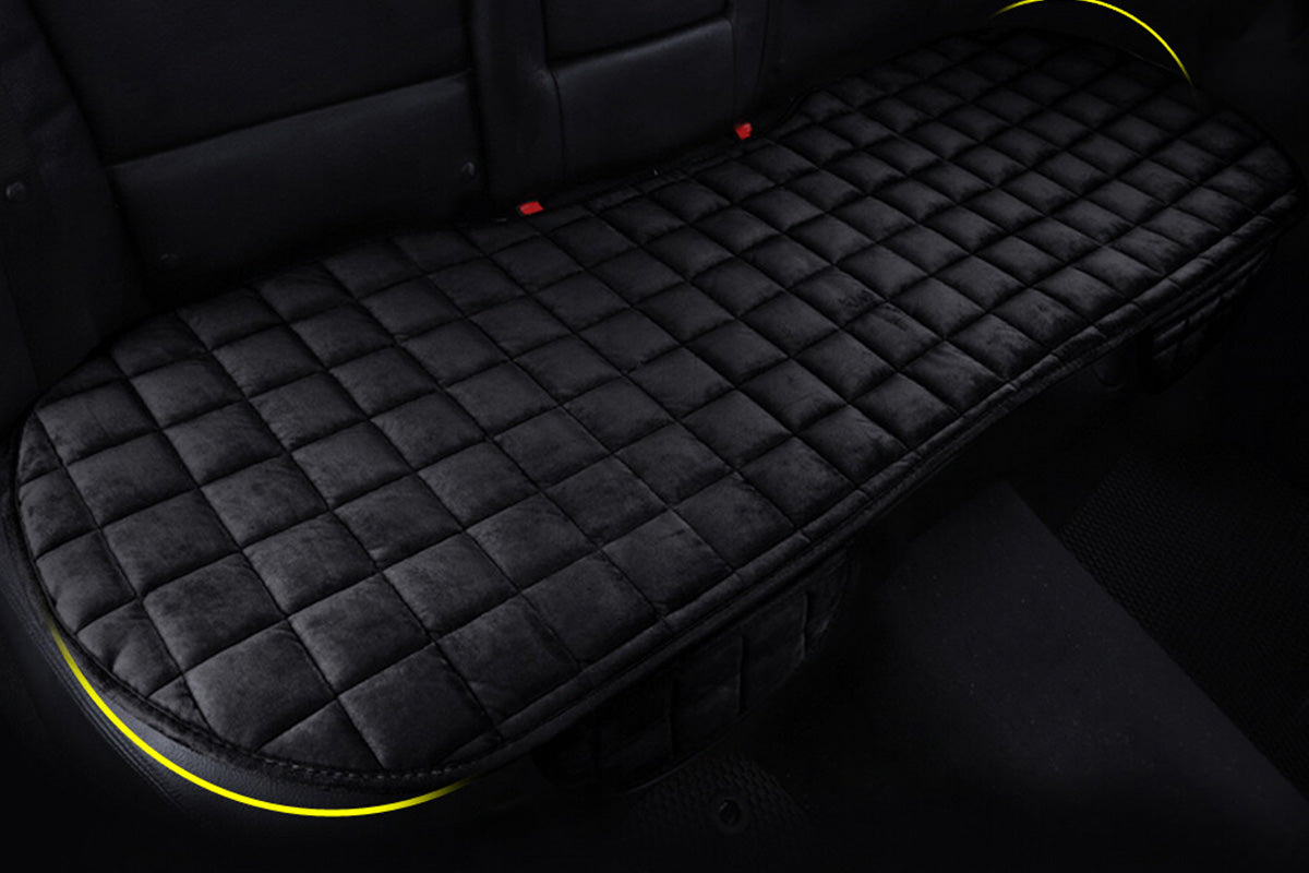 Car Seat Cushion Rear Seat Cover With Storage Pocket Auto Seat Cushion