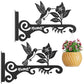Decorative Wall Hook Heavy Duty Metal Hanger for Plants Bird Feeders Wind Chimes
