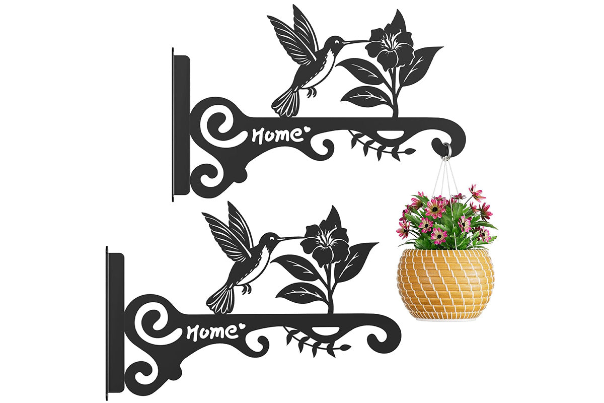 Decorative Wall Hook Heavy Duty Metal Hanger for Plants Bird Feeders Wind Chimes