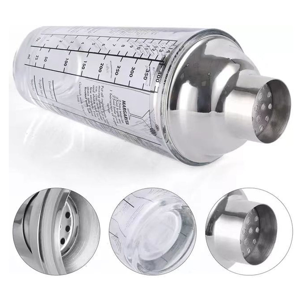 4Pcs Cocktail Shaker Set Mixer