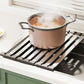 Dish Rack Drying Drainer Stainless Steel Over Sink Rack Foldable Dish Drainer for Kitchen
