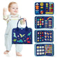 Montessori Busy Board Backpack Sensory Learning Portable Educational Activity Toy for Kids