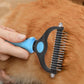 Two Sets Pet Grooming Combo Shedding and Dematting Brush for Dogs Cats