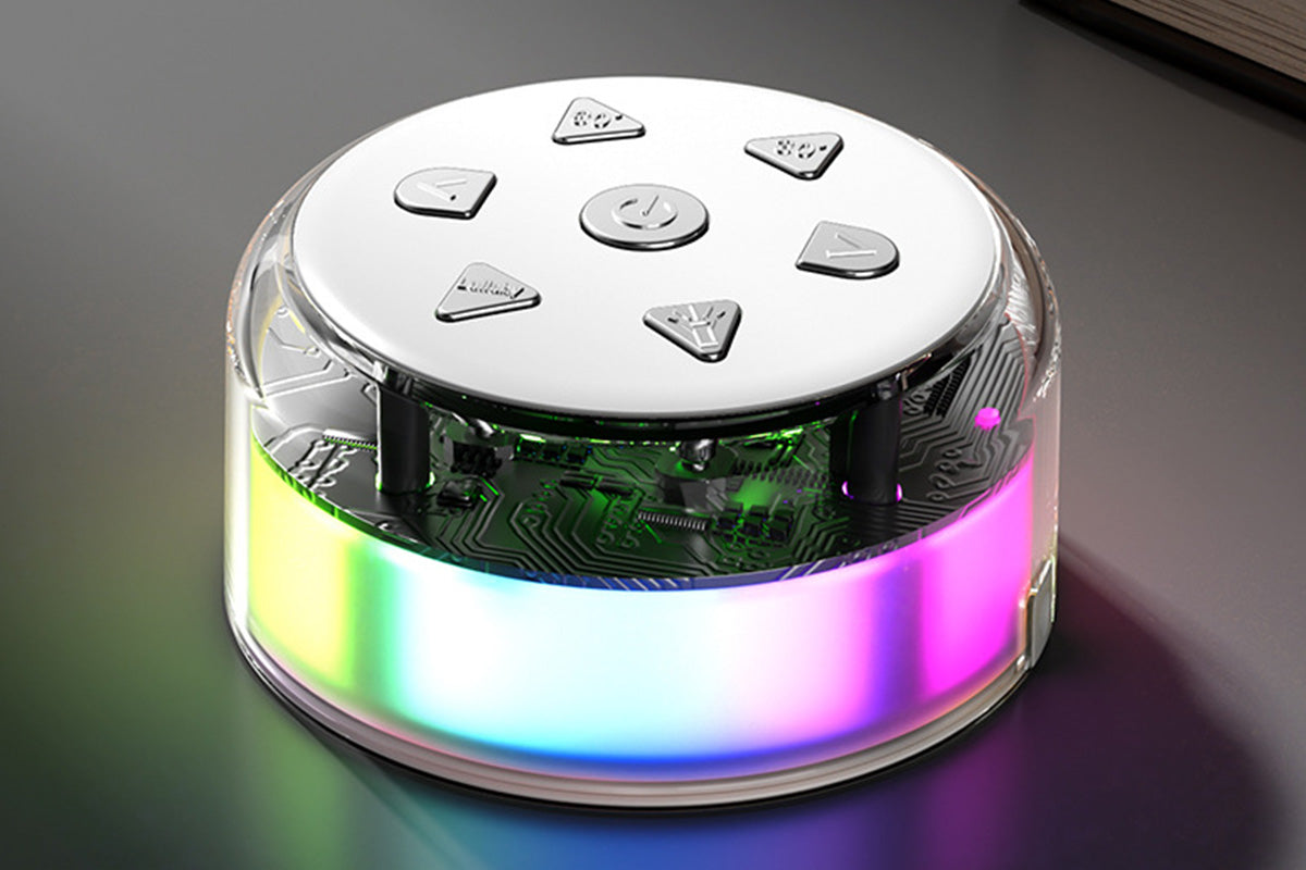 Portable White Noise Machine for Sleeping with Night Light Bluetooth Speaker Sleep Timer