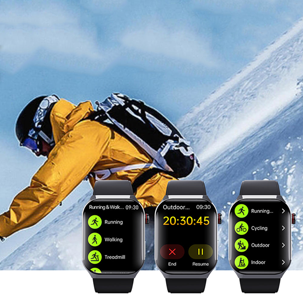 2.1-inch Smart Watch Bluetooth Call Fitness Tracker Heart Rate Blood Pressure Monitor