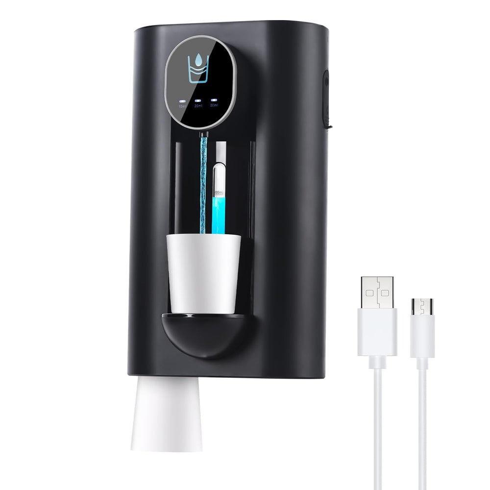 Automatic Mouthwash Dispenser for Bathroom with 2 Adhesive Cups