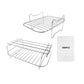 Stainless Steel Dual Basket Grill Sticks Air Fryer Accessories with 100pcs Air Fryer Liners for Ninja DZ201 DZ401