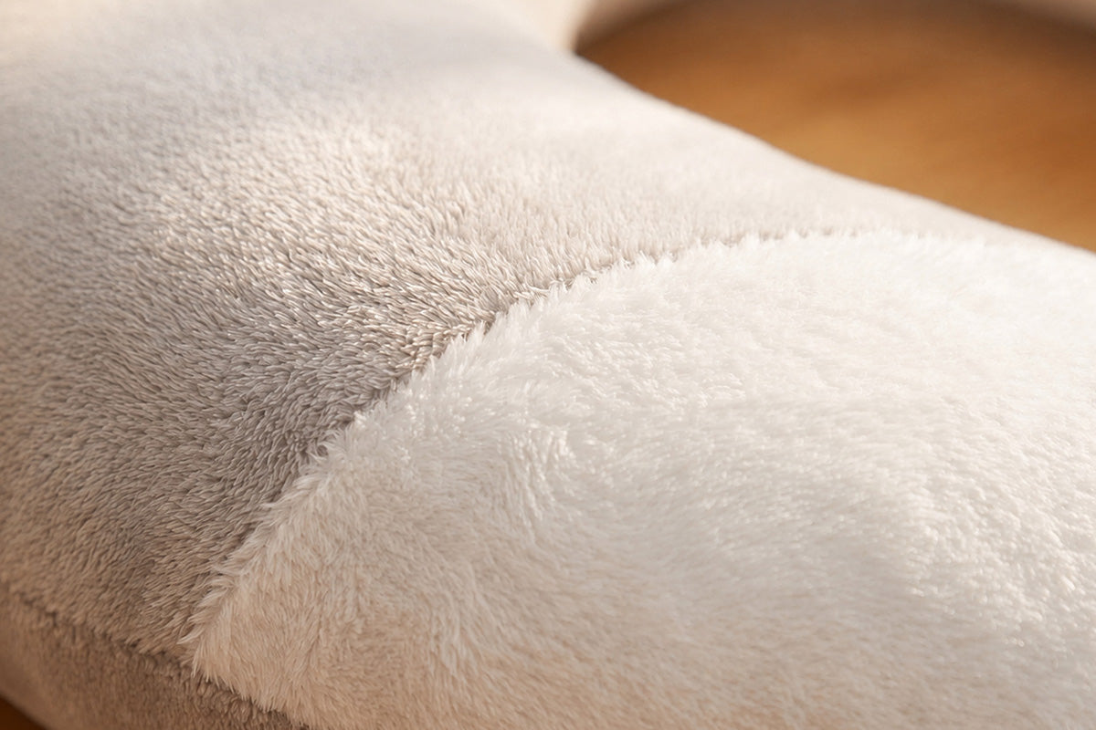 C-Shape Calming Pet Pillow Anxiety Relief Pet Sleeping Cushion for Cats & Small Dogs