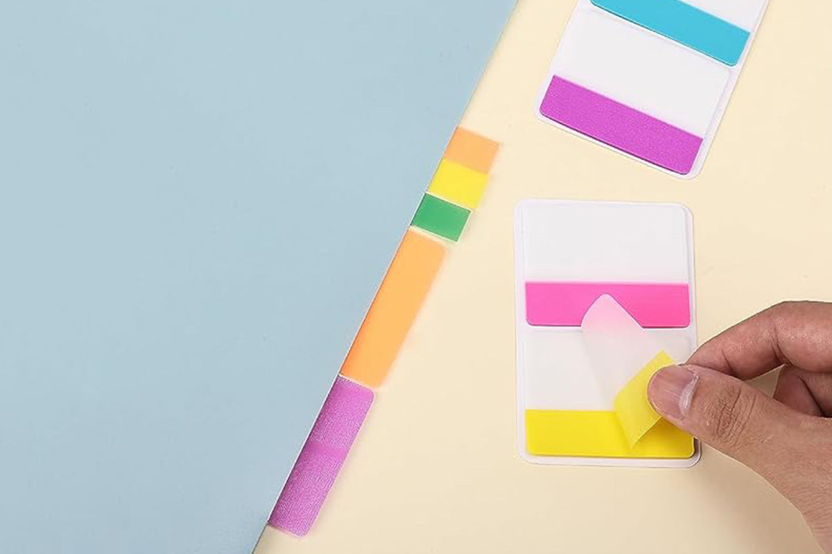 Colored Sticky Index Tabs Page Markers for Books Binders and Notebooks