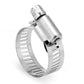 91PCS Stainless Steel Hose Clamps Clips Adjustable Range Worm Gear Pipe Clamp Kit