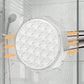 Adjustable Tension Rod Extendable Curtain Shower Closet Pole No Drill Telescopic-Silver