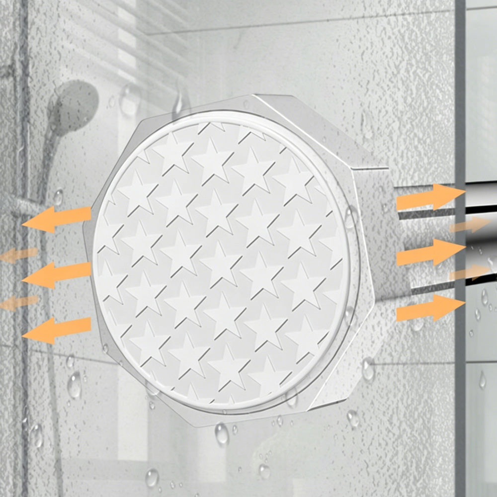 Adjustable Tension Rod Extendable Curtain Shower Closet Pole No Drill Telescopic-Silver