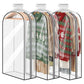 All Clear Garment Bags Hanging Clothes Waterproof for Suit Shirts Coats Dresses