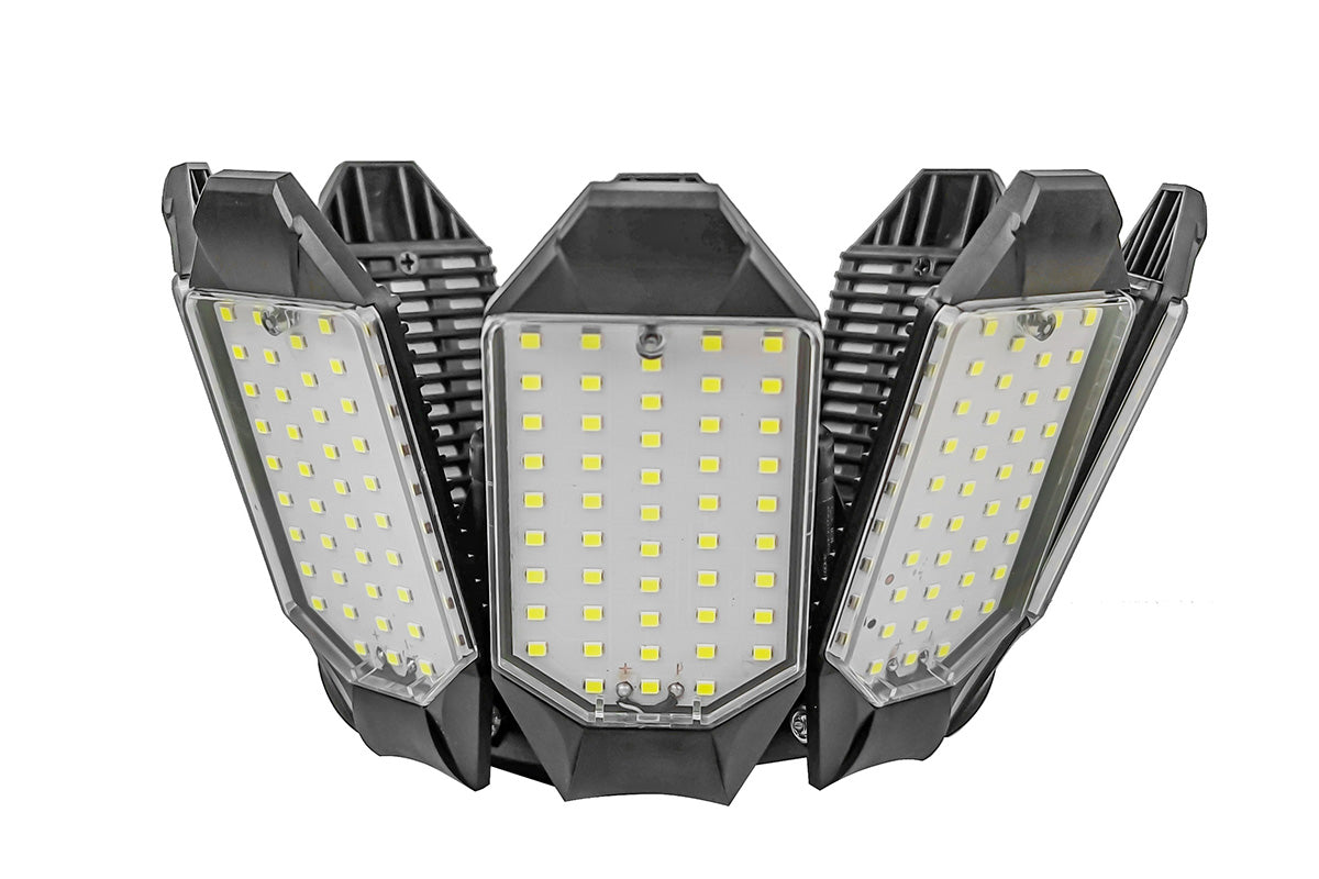 8 Panels LED Foldable Garage Ceiling Light for Workshop Warehouse Lighting