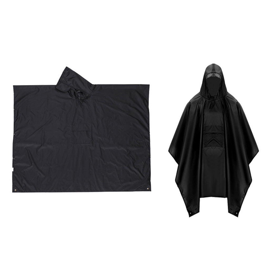 3 in 1 Portable Rain Poncho Waterproof Lightweight Emergency Raincoat with Pocket
