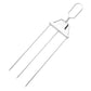 2Pcs 3-Way Stainless Steel Grilling Sticks for BBQ Kebab