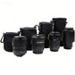 4Pack DSLR Camera Lens Pouch Case Bag Cover Canon Nikon Sony Panasonic