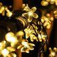 Outdoor Solar String Flower Lights Fairy Lights for Garden and Christmas Decoration
