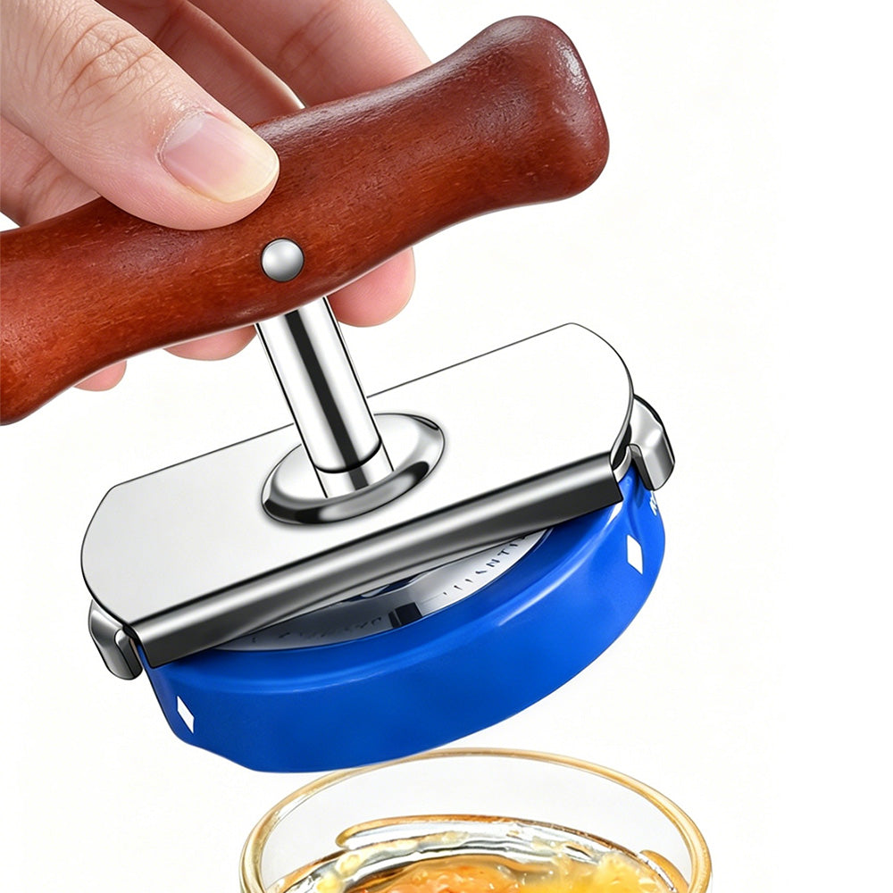 Wooden Handle Jar Opener Adjustable Bottle Opener for Kitchen 3 to 13 cm