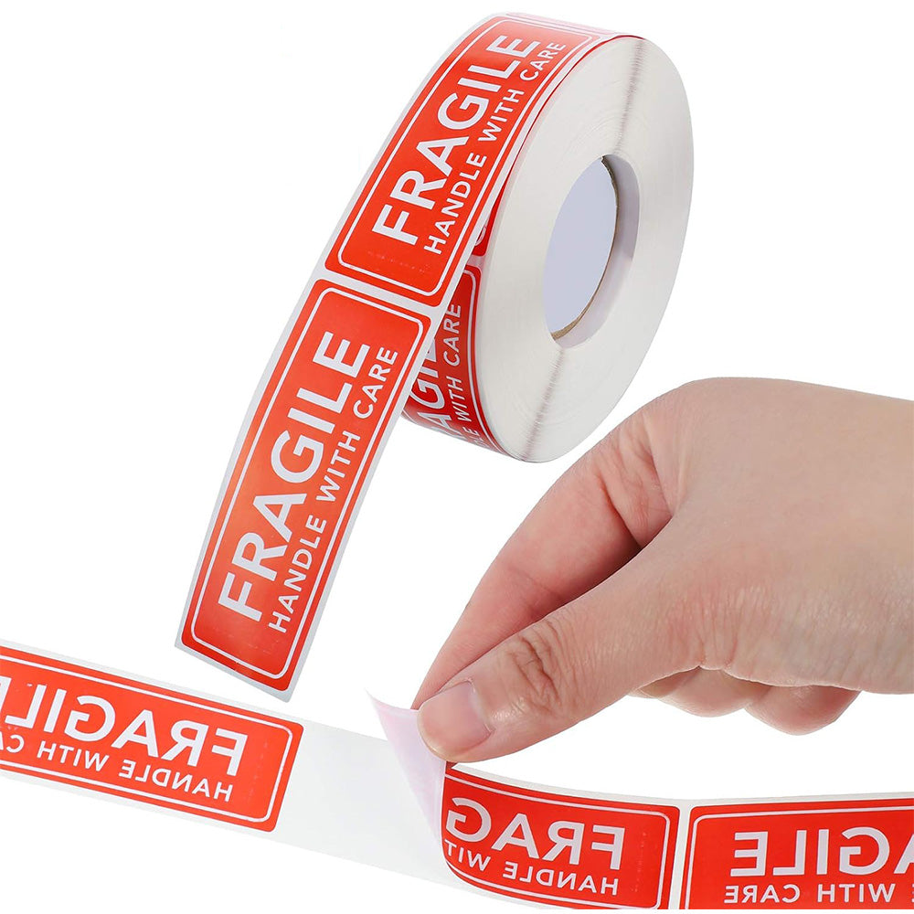 1000 PCS Self Adhesive Fragile Handle with Care Label Stickers for Shipping or Moving
