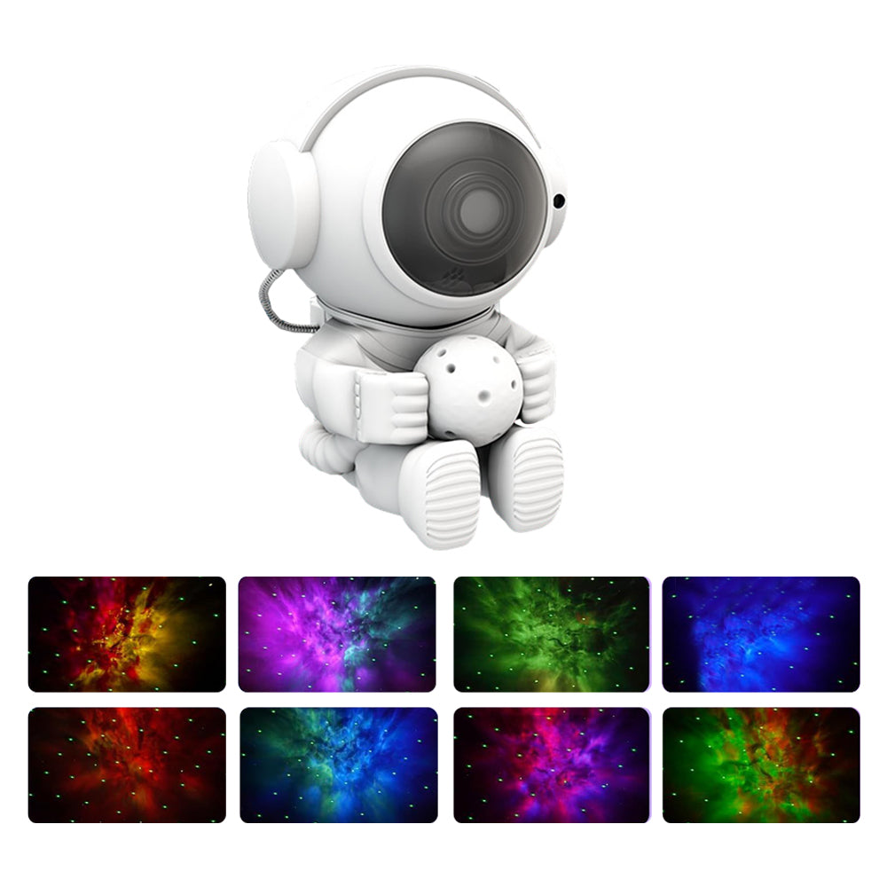Astronaut Starry Sky Projector Galaxy Projection Night Light with Remote Control-Sitting