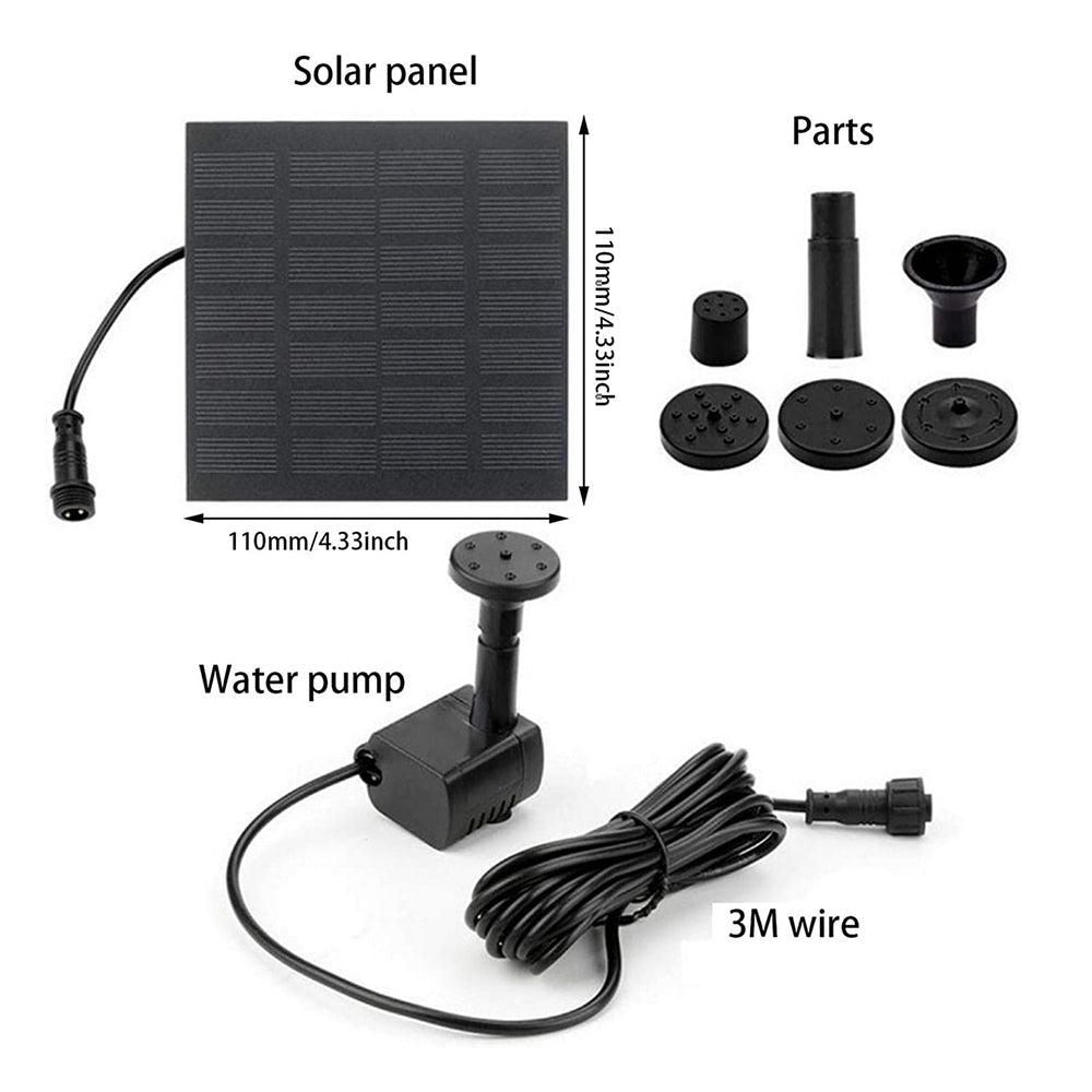 Solar Floating Fountain Pump for Pond and Garden Decoration
