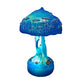 Bohemian Resin Painting Glass Mushroom Table Lamps