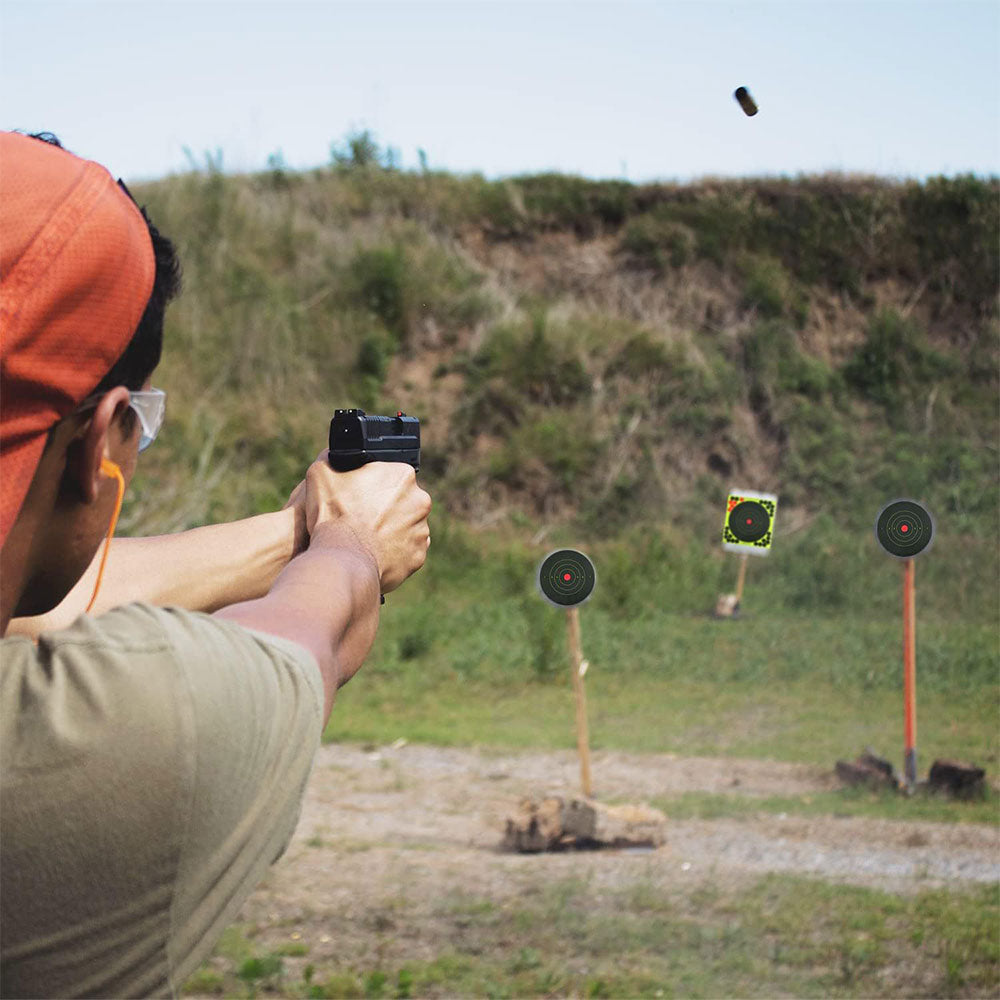 100Pcs 20CM Shooting Targets Splatter Paper Self-Adhesive Paper Reactive Splatter Target Sticker