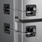 2 Pack Mini Little Ones Security Fridge Lock with Keys No-Drill for Drawer Window