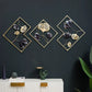 3Pcs Metal Leaf Wall Art Ornaments Ginkgo Leaf Wall Hanging