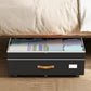 Large Capacity Under Bed Storage with Wheels Lid Handle Foldable Storage Bin for Clothes