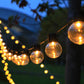 2Pcs Retro Solar String Lights Garden Outdoor Light