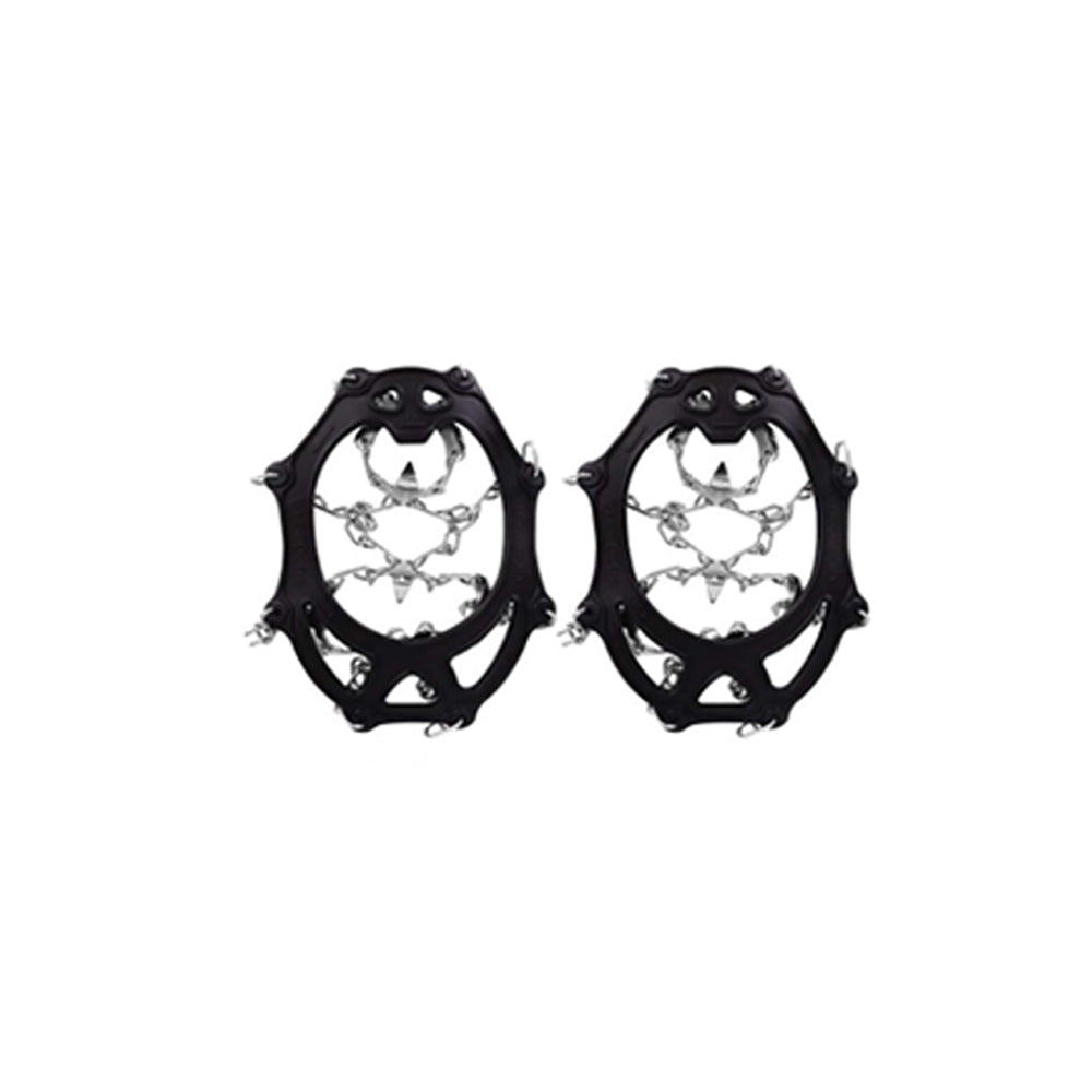 2X Ice Snow Grips for Shoes Traction Cleats with 10 Stainless Steel Spikes