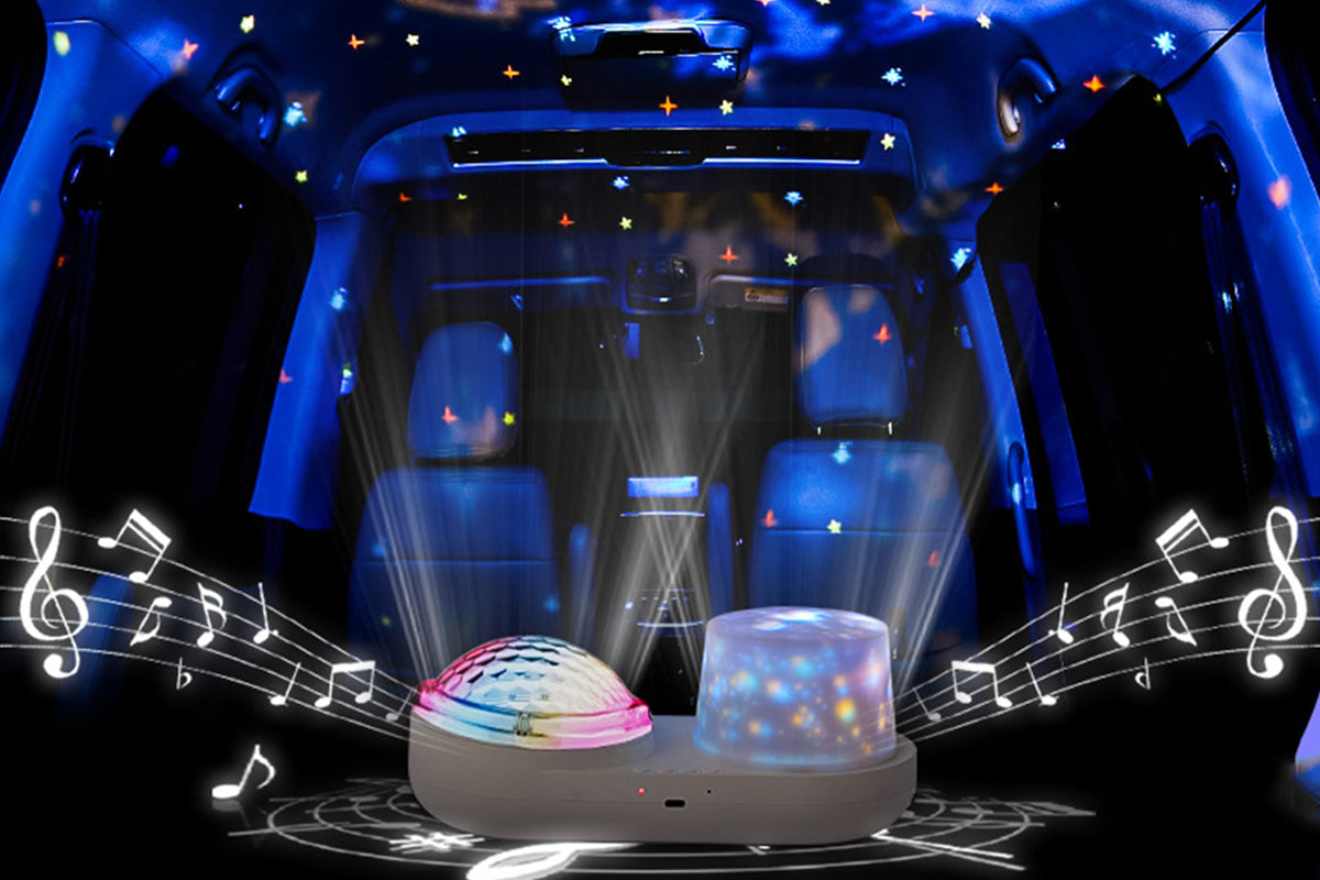 Ocean Star Projector Night Light Rotating Galaxy Bedroom Lamp
