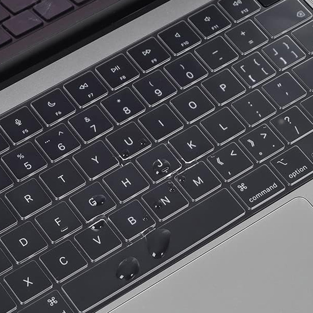 2Pcs Clear Silicone Keyboard Cover Skin for Apple Macbook Pro 14