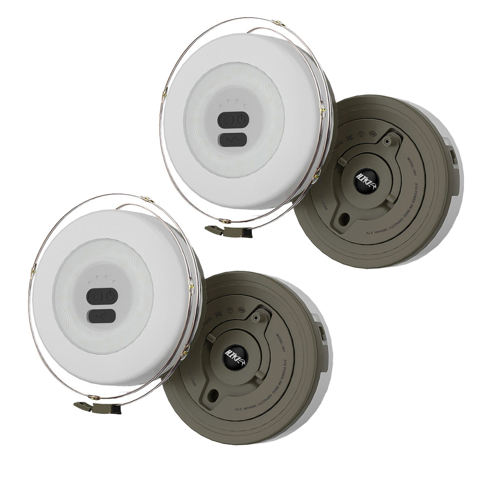 2Pcs 1800mAh 10 Meter LED Outdoor Camping String Lights