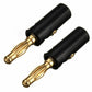 40 PCS Banana Plug Set 0.4cm Gold Plated Red and Black Speaker Connectors for Audio