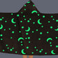 Printed Luminous Hoodie Blanket Glow in The Dark Hooded Blanket Wearable Blanket