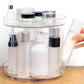 2Pcs 2 Tier Lazy Susan Turntable Spice Rack Organizer