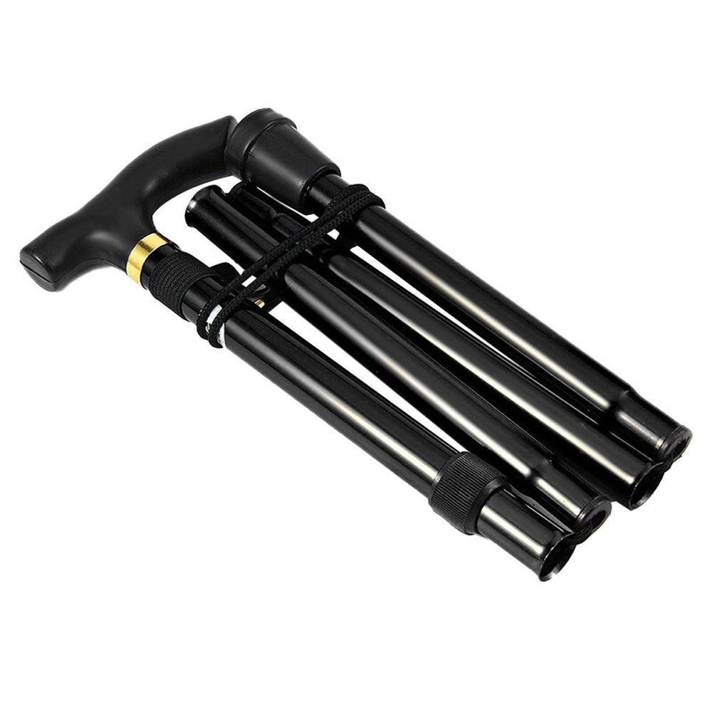 Lightweight Adjustable Folding Walking Stick Aluminium Travel Cane Non Slip