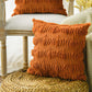 Fall Pillow Covers Halloween Pumpkins Faux Fur Pillowcase for Chair Sofa-Brown